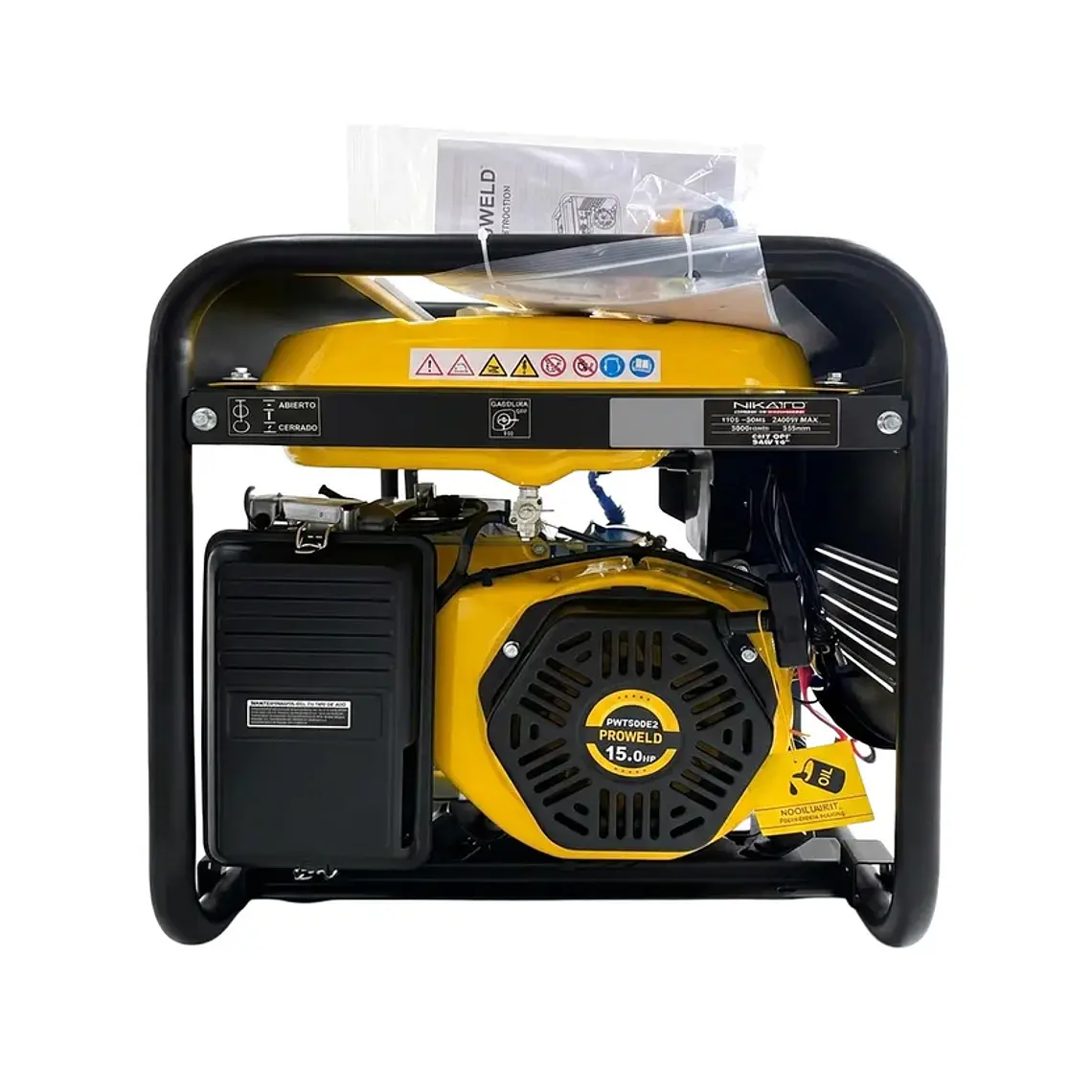 Planta Eléctrica Proweld PW7500E2 · 7.5 kVA Gasolina 120V/220V Arranque Eléctrico — Obra y Minería 3
