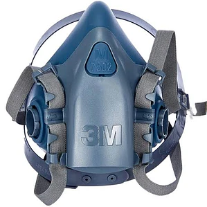 Respirador 3M 7502 Media Cara Silicona Premium — Talla M · Serie 7500 NIOSH