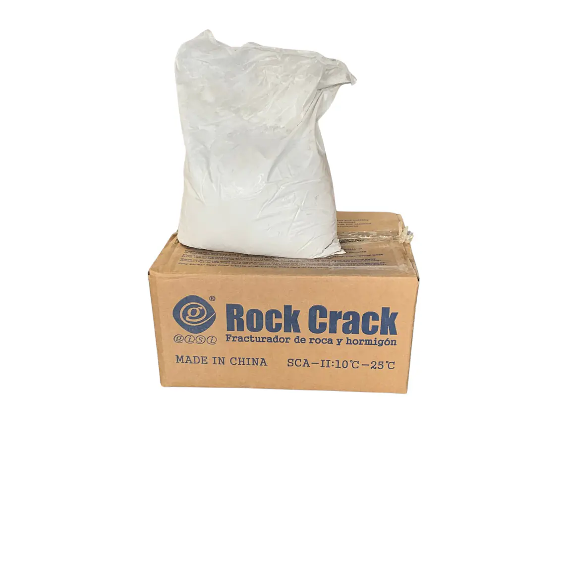 Cemento Expansivo ROCK CRACK Caja 20 kg (4 x 5 kg) — Mortero Demoledor de Roca y Concreto 1