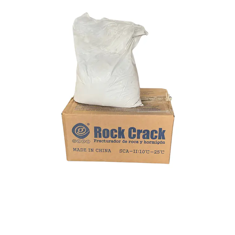 Cemento Expansivo ROCK CRACK Caja 20 kg (4 x 5 kg) — Mortero Demoledor de Roca y Concreto 1