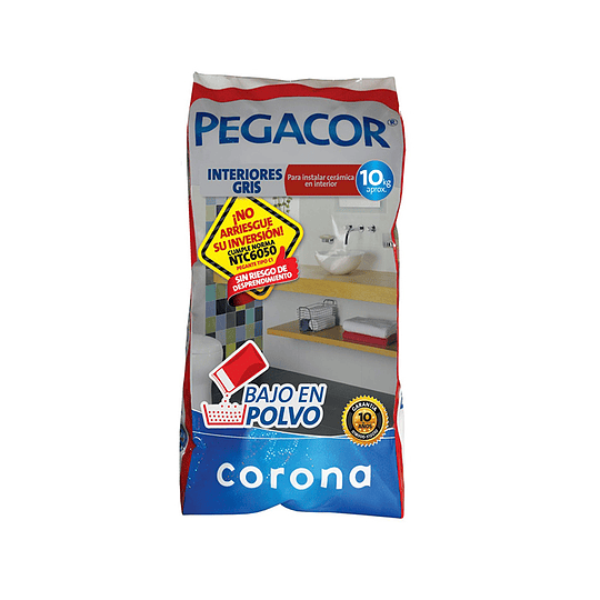 Pegacor max blanco de 25 Kilos - Corona