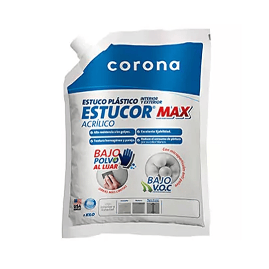 Estucor max 1 Kg bolsa - Corona