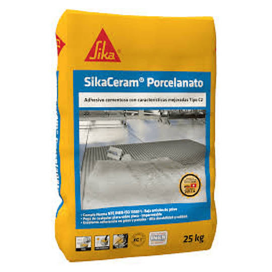 SikaCeram® porcelanato gris de 25 Kg