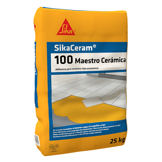 SikaCeram®100 cerámico gris de 25 Kg