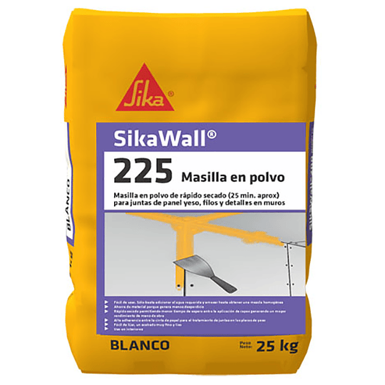 SikaWall®-225 Masilla en Polvo de 25 Kg