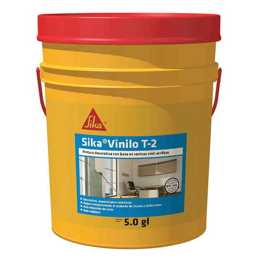 Sika® vinilo T-2 blanco de 5 galones