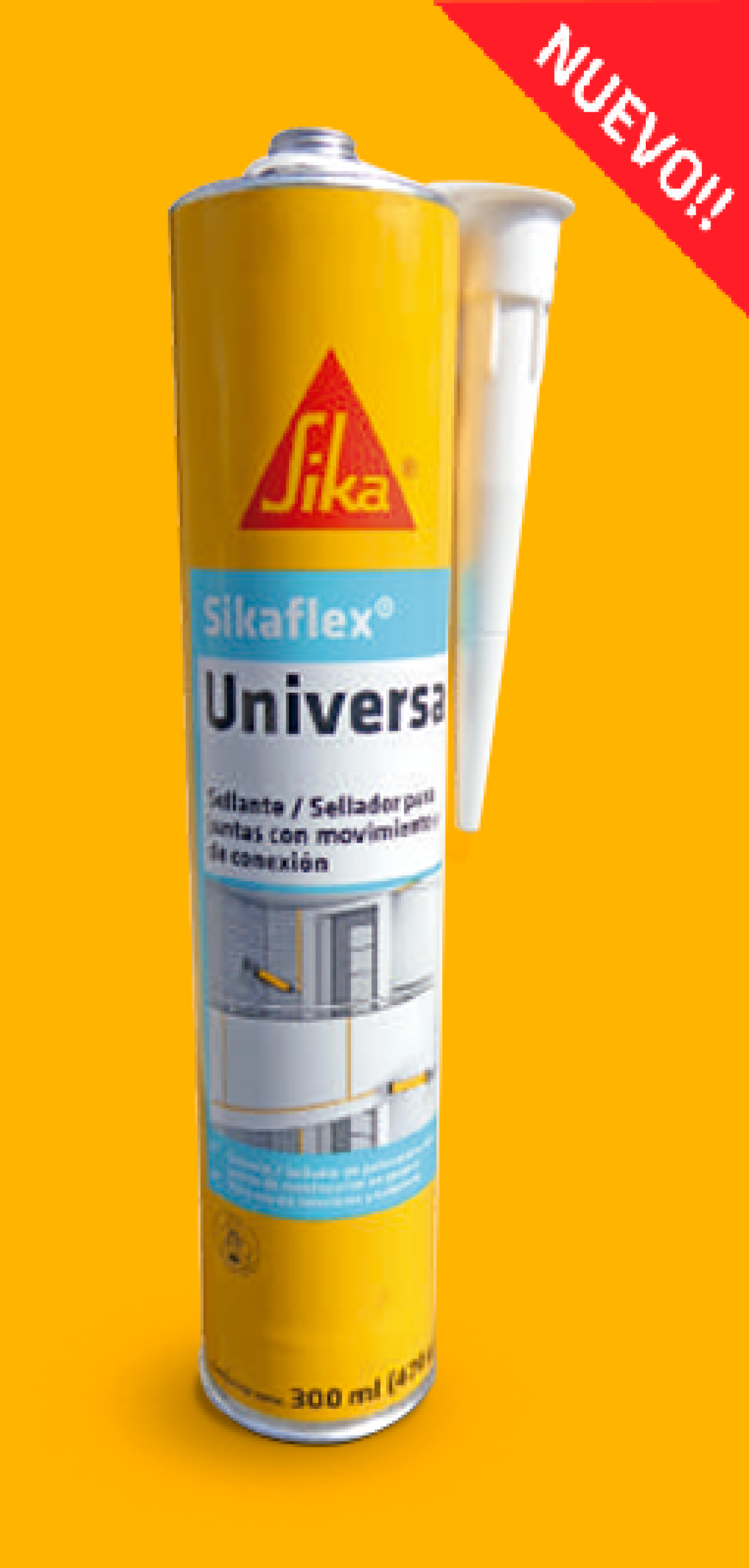 Sikaflex® Universal Cartucho de 300 ml Blanco.