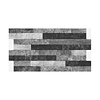 Fachaleta tunjo negro caras diferenciadas - 34,5x62 cm - caja: 1.71 m2 - Corona