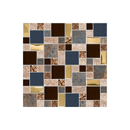 Mosaico wayu multicolor cara única - 30x30 cm - unidad - Corona