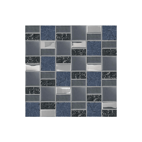 Mosaico desértico gris cara única - 30x30 cm - unidad - Corona