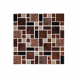 Mosaico terra ocre cara única - ﻿30x30 cm - unidad - Corona