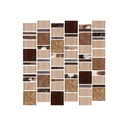 Mosaico terra beige cara única ﻿- 29.8x30.8 cm - unidad - Corona