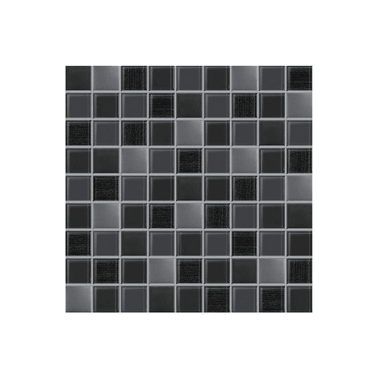 Mosaico arquitecto negro cara única - 30x30 cm - unidad - Corona