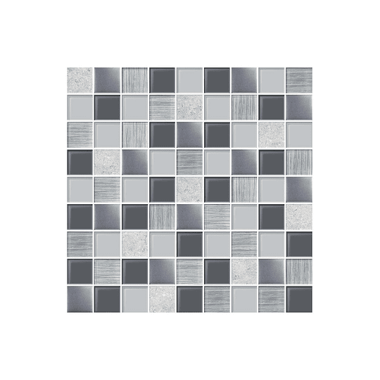 Mosaico arquitecto gris cara única - 30x30 cm - unidad - Corona