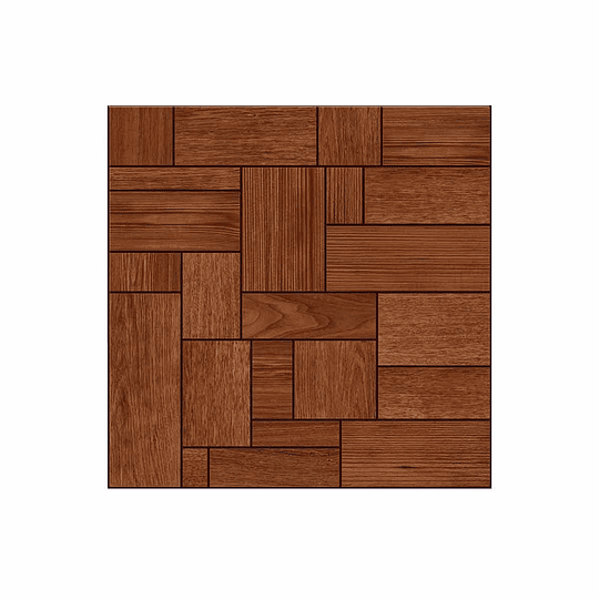 Piso madera lapacho terracota cara única - 45.8x45.8 cm - caja: 1.89 m2 - Corona