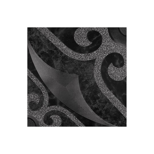 Piso alborada negro cara única - 45.8x45.8 cm - caja: 1.89 m2 - Corona