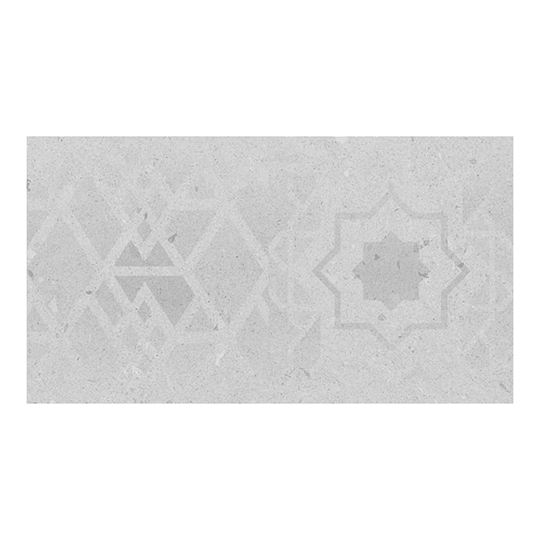 Contrahuella decorada cemento gris cara única - 16.5x30 cm - unidad - Corona