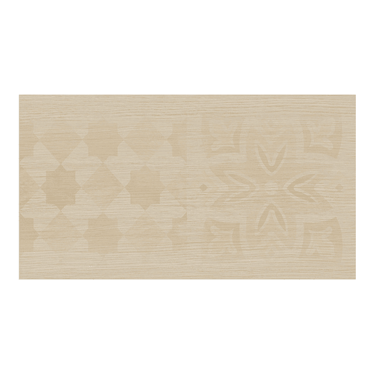 Contrahuella decorada madera beige cara única - 16.5x30 cm - unidad - Corona