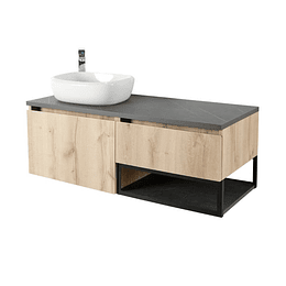Mueble plus 120 cm con lavamanos cascade izquierdo - Corona
