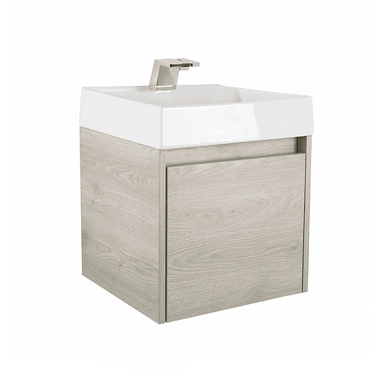 Mueble fussion ceniza con lavamanos 45 cm - Corona