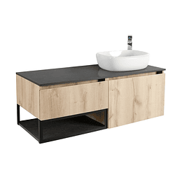 Mueble plus 120 cm con lavamanos cascade derecho - Corona
