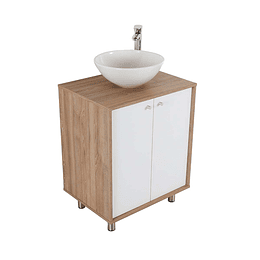 Mueble vital vessel 60 cm a piso con lavamanos - Corona