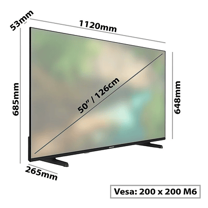 TV LED 50' DAEWOO 50DM62UA 4K 3