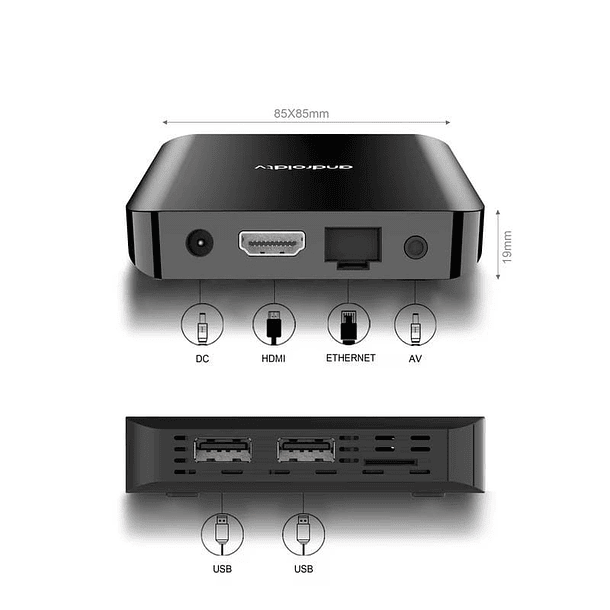 TV98 ATV PLUS 8K H313 2GB/16GB Dual Wifi Android 14 Preto - Android TV 2