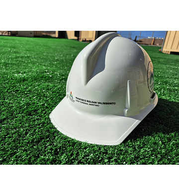 Etiqueta Identificadora para Casco con Impresión DTF UV Industrial