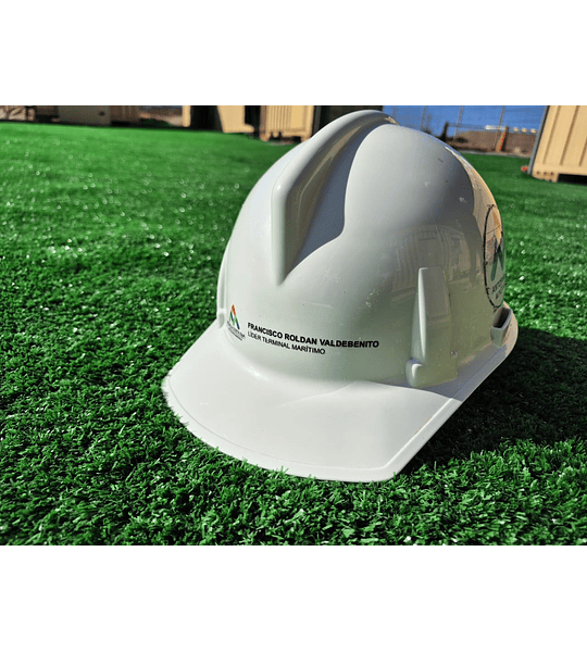 Etiqueta Identificadora para Casco con Impresión DTF UV Industrial