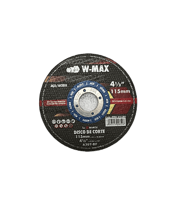 Disco Corte Inox / Acero W-Max Rush 230x1,8x22 | Corte Industrial | Servicio DI