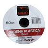 Cadena Plástica 6mm Carrete 50 Mts Blanca y Roja | Seguridad Industrial | Servicio DI