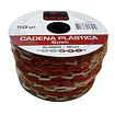 Cadena Plástica 6mm Carrete 50 Mts Blanca y Roja | Seguridad Industrial | Servicio DI