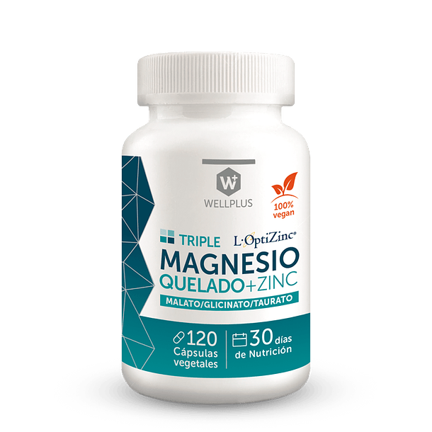 MAGNESIO QUELADO TRIPLE (+ ZINC) 120 cápsulas 