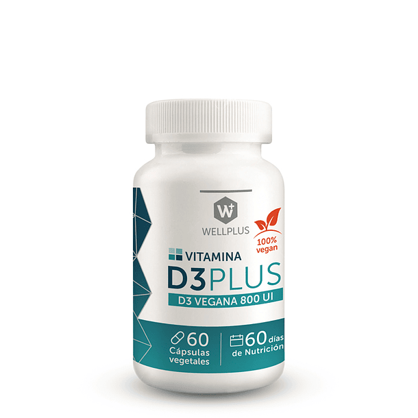 D3 PLUS VEGANA 800 UI 60 cápsulas 