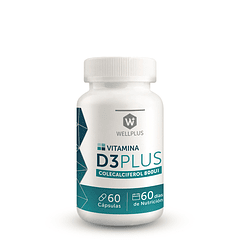 D3 PLUS Colecalciferol  800 UI 60 cápsulas