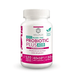 Probiotic Plus 40B + Cranberry Mujer 120 Capsulas
