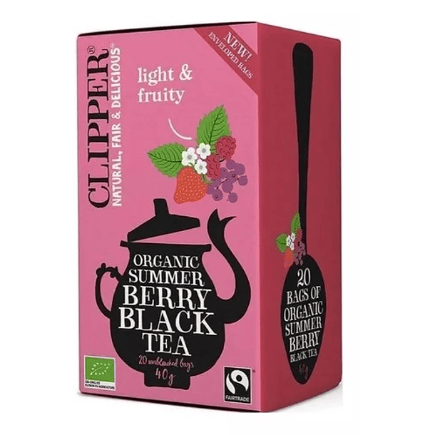 TE NEGRO ORGANICO Y BERRIES 20 SOBRE 