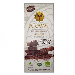 Chocolate nibs Organico 70% cacao 50 gr