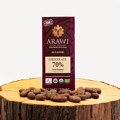 CHOCOLATE ORGANICO 70% CACAO 50 GR.