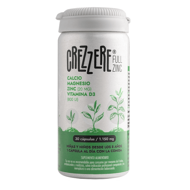  CREZZERE FULL ZINC 30 capsulas 