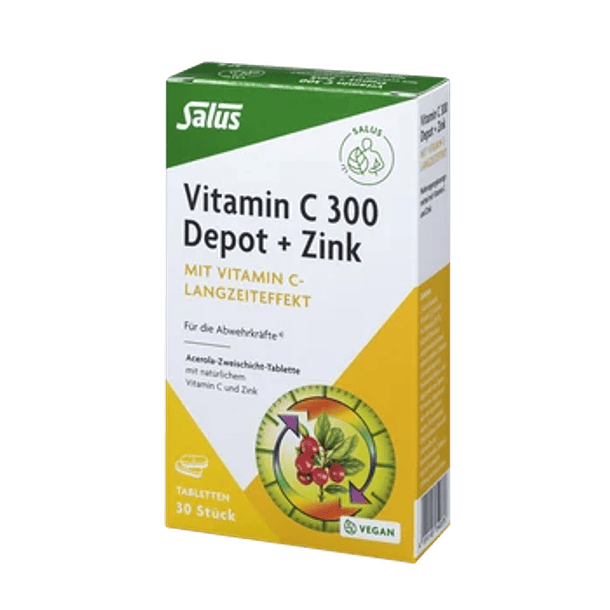 Vitamina C-300-Depot + Zink 30 comp. 1