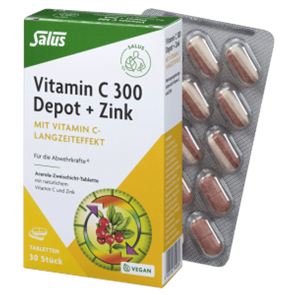 Vitamina C-300-Depot + Zink 30 comp. 2