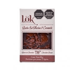 Chocolate 70% Sal marina y caramelo 85 grs.