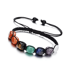 Pulsera de Chakra de 7 cristales 