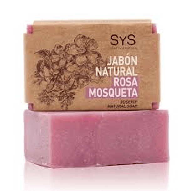 JABÓN NATURAL  ROSA MOSQUETA 100g 