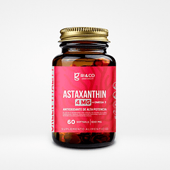 Astaxanthin 4mg 600mg 60 cápsula blanda