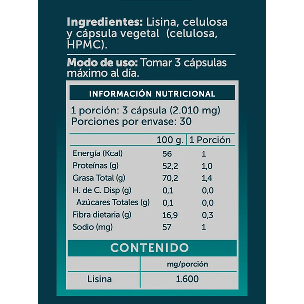 Lisina Pure 90 cap 2