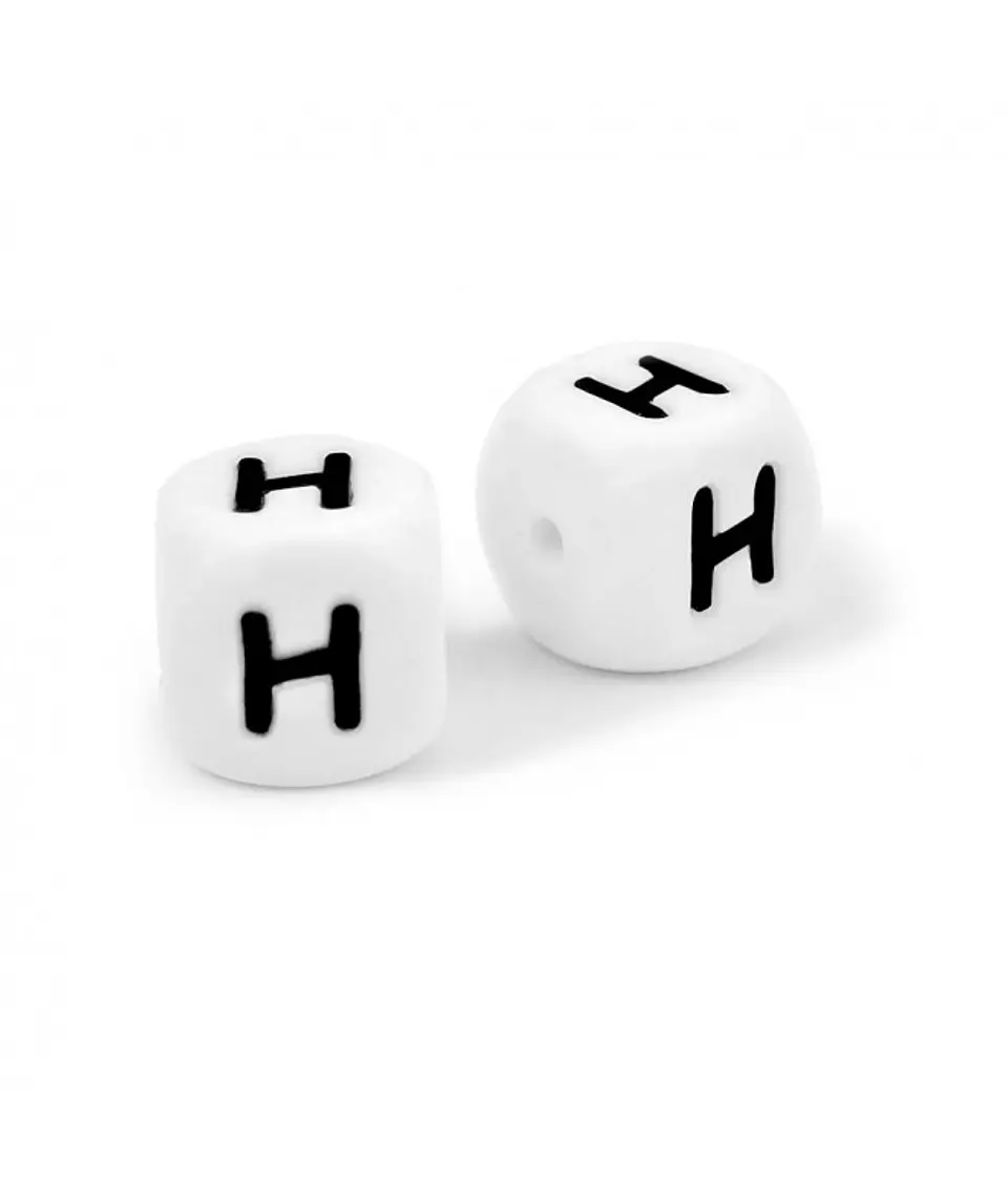 Letras de Silicone Brancas 12mm 20