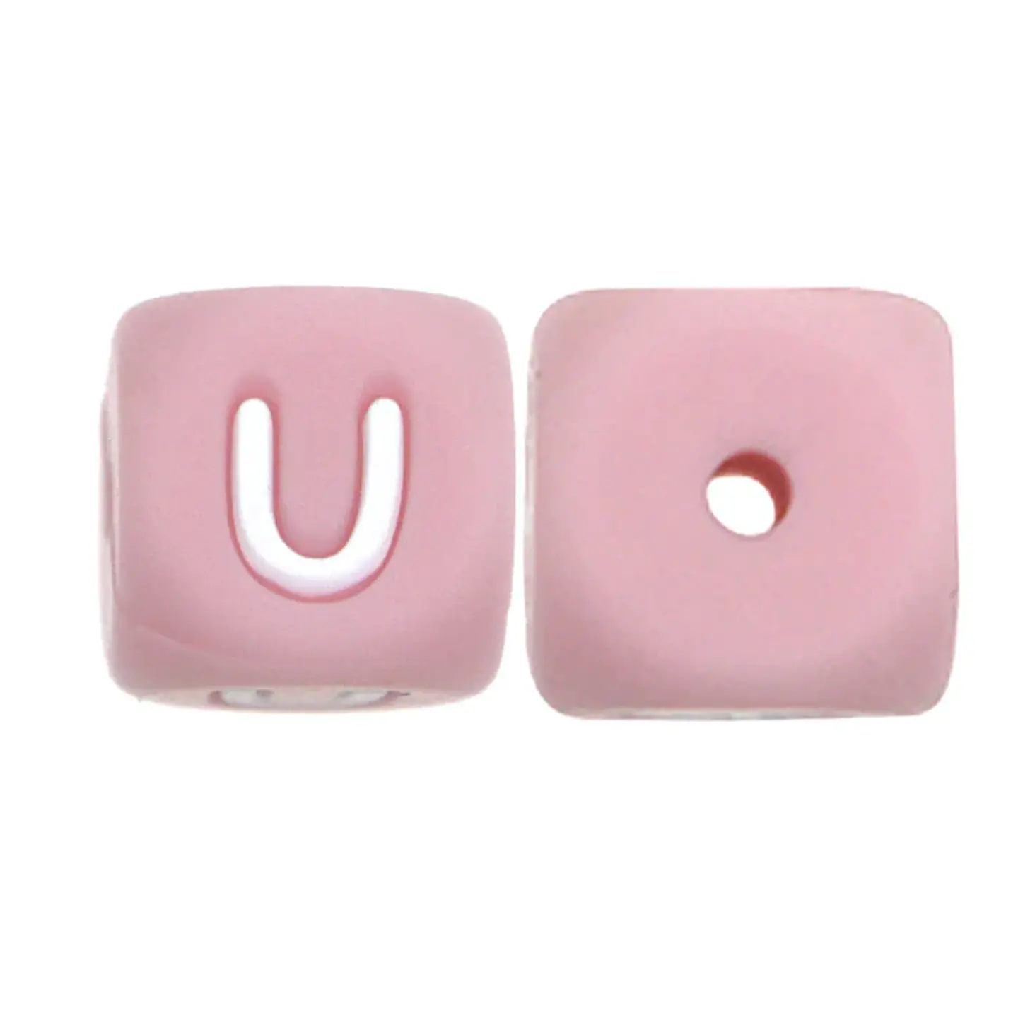 Letras de Silicone Rosa 12mm 3